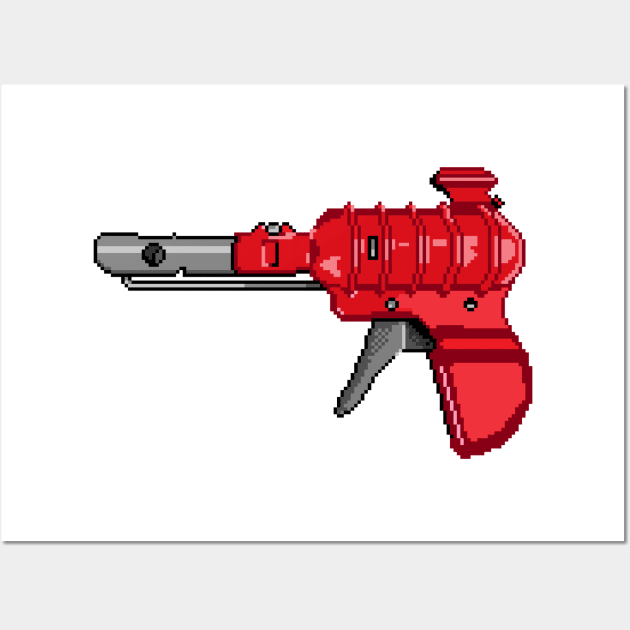 Atomic Ray Gun Wall Art by Vampireslug